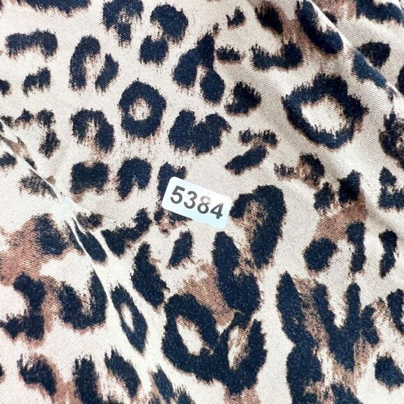 Torrid Trousers Women's 3X Black & Brown Leopard Tie Front Stretch Tapered Legs - Picture 12 of 12